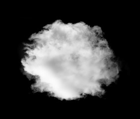 cloud on black background