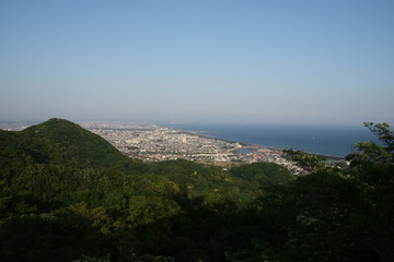 高麗山から望む風景（湘南平）