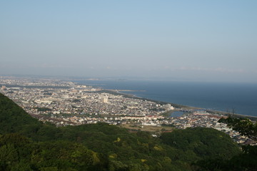 Obraz premium 高麗山から望む風景（湘南平）