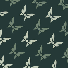 Vector butterflies pattern. simple background.