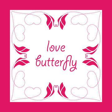 Inspiration logo design butterfly background
