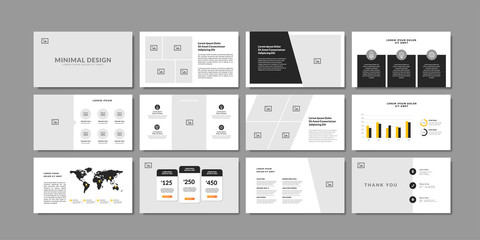 Fototapeta na wymiar Business minimal slides presentation background template. business presentation template.