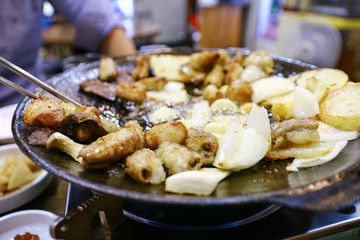 Korean Grilled Beef Tripe, Gopchang-gui