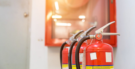 fire extinguishers available in fire emergencies.