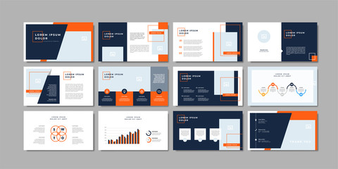 Business minimal slides presentation background template. business presentation template. - obrazy, fototapety, plakaty