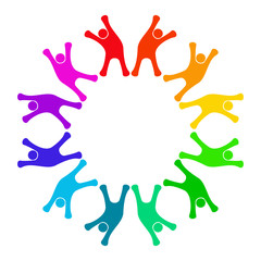 Teamwork Human Activities Colorful Vector  