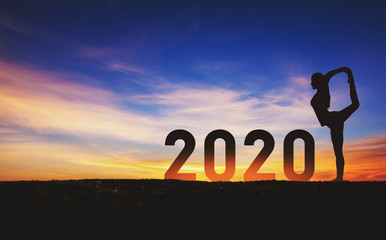 New year 2020 yoga