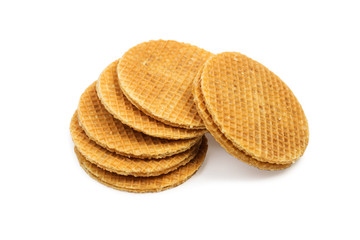 Round Wafers on a white background isolated