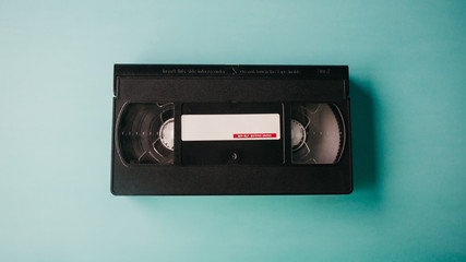 video tape on background. VHS video tape