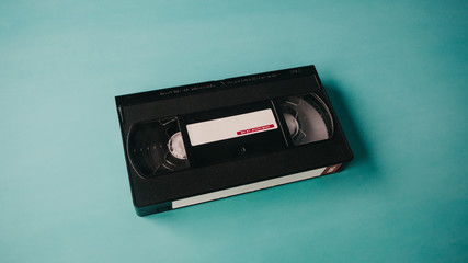 video tape on background. VHS video tape