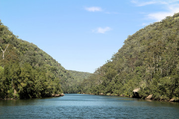 The Nepean River at Penrith Australia and its Banks