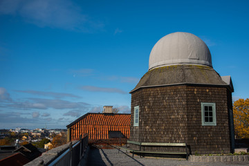 Fototapeta na wymiar 1800s old observatory in Stockholm.