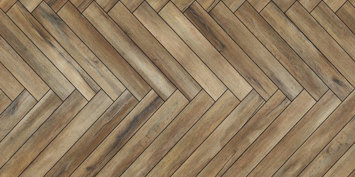 Seamless wood parquet texture horizontal herringbone various brown