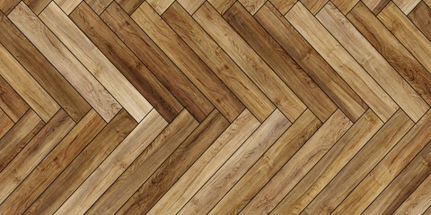 Seamless wood parquet texture horizontal herringbone various brown