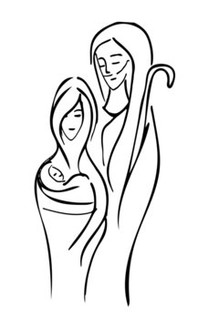 recommend clip art: Mary and Joseph with Jesus