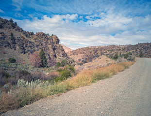 Fantastic pictures of the Gable Creek Formations of John Day Fossil Beds outside the rustic town of Mitchell, Oregon.