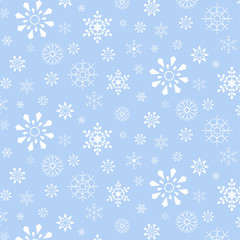 Snowflake pattern. Merry Christmas and Happy New Year background