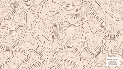 Topographic world map. Vector for your design