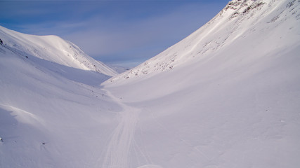 Winter mountines in Russian North