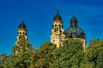 Fototapeta na wymiar The Theatine Church of St. Cajetan in Munich, Germany