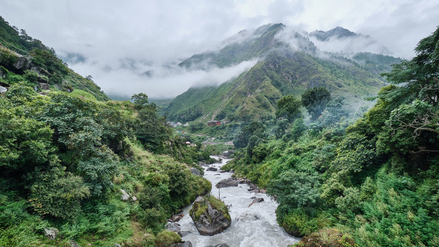 Langtang Khola Intersecting Trishuli River