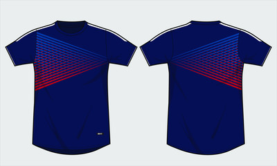 football jersey soccer uniform template mockup vector set