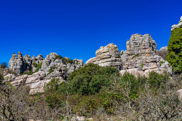 El Torcal de Antequera, Andalusia, Spain, near Antequera, province Malaga.