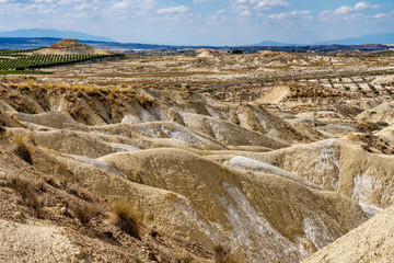 The Badlands of Abanilla and Mahoya near Murcia in Spain