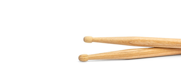 Drum sticks on a white background.