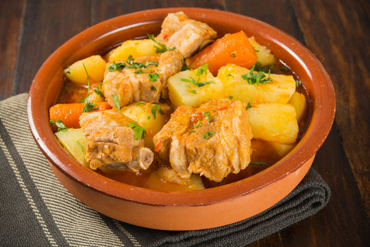 Costillas de cerdo guisadas