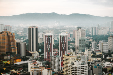 Fototapeta premium aerial view on kuala lumpur