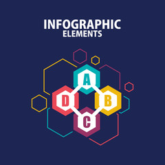 Business Infographic Template. Modern hexagon Infographics Timeline Design Template. Vector Illustration