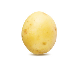 Potato isolated on white background with clipping path