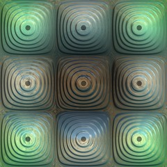  3D render seamless polished pattern background tile