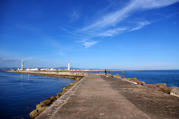 jetée de culatra, Faro, Portugal