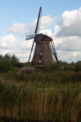 Dutch windmill of World Heritage Site Kinderdijk, Netherlands