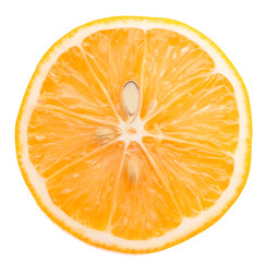 Fototapeta na wymiar orange slice isolated on a white background