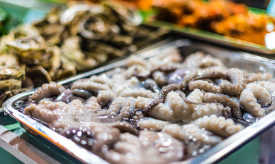 Traditional Vietnamese street food sold in Da Nang night market