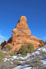 Fototapeta premium Rock formations in the Arches national Park, Utah
