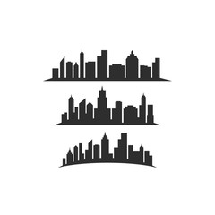 Modern city skyline concept vector illustration design 