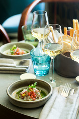 White fish ceviche with fresh lime