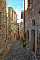 Maranola, Italy, 10/19/2019. Tourist trip in an ancient medieval town