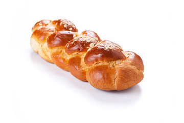 Homemade Brioche Isolated On White