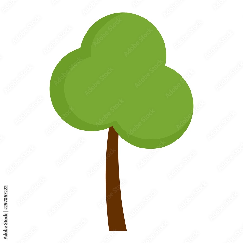 Poster park tree icon. flat illustration of park tree vector icon for web design