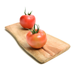 fresh tomato isolated on white background