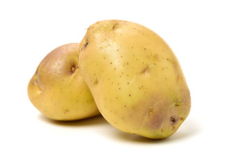 New potato isolated on white background 