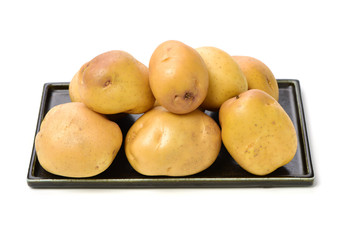 New potato isolated on white background 