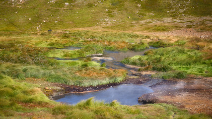 Reykjadalur Hot Spring Area in Iceland