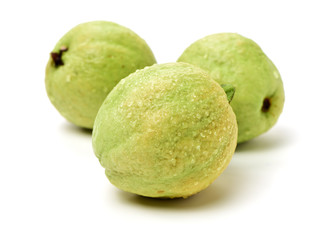 Pink guava isolated on white background