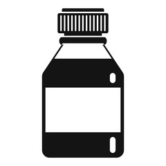 Medical bottle icon. Simple illustration of medical bottle vector icon for web design isolated on white background